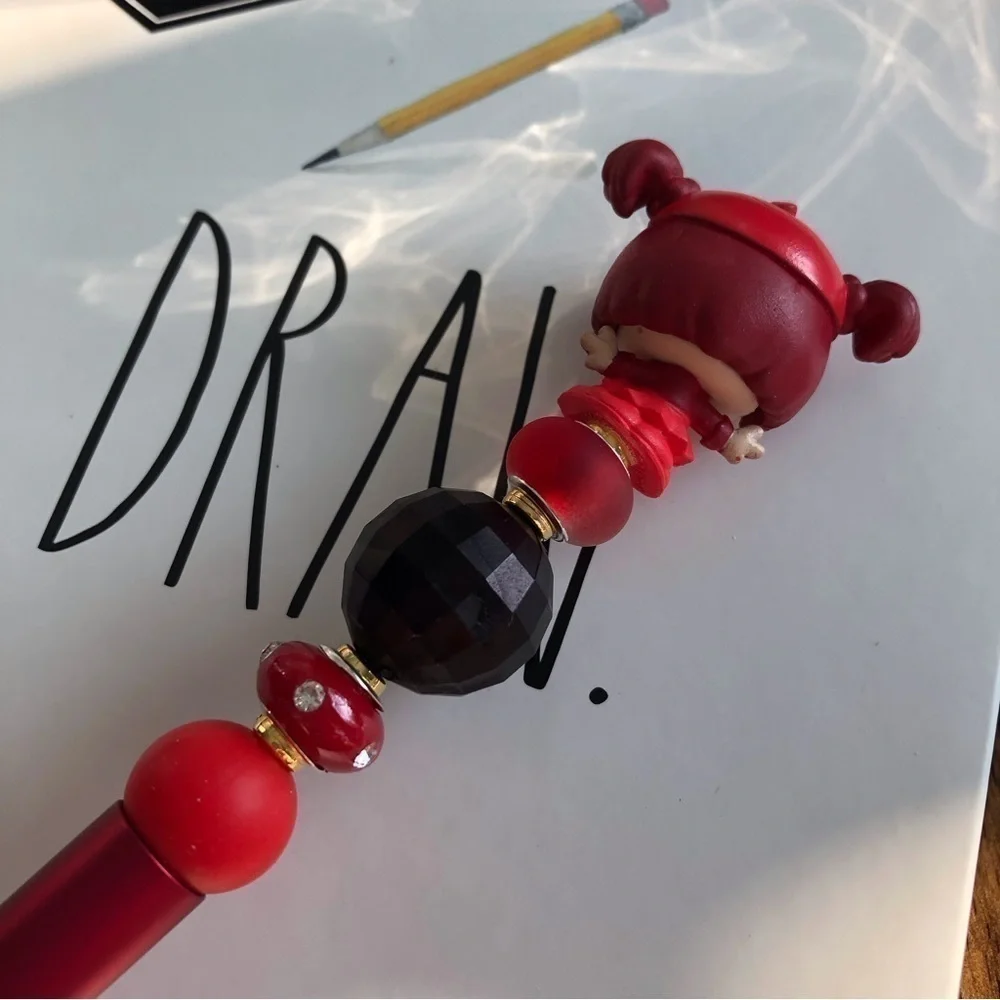 Disney Doorables: Wreak it Ralph: Jubileena Bing Bing handmade beaded pen